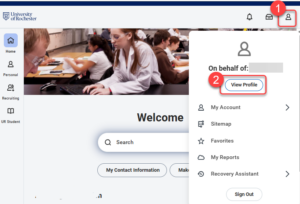 Select the thumbnail image, then select View Profile.