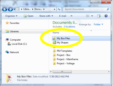 document library screenshot
