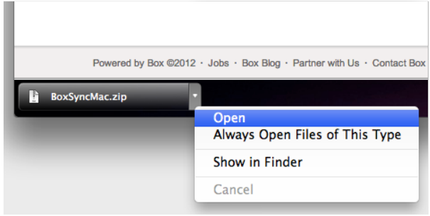 install box sync for mac