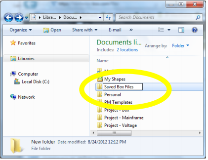 create a folder in documents