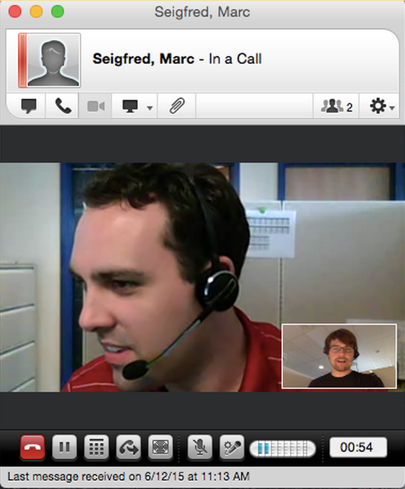 skype business call