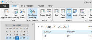 how to set up skype meeting in outlook