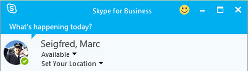 screenshot of skype for windows