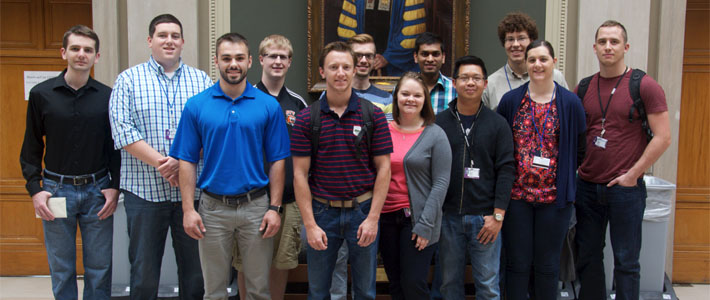 Twelve college students completed internships during Summer 2015.