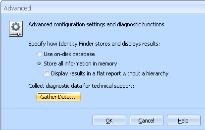 identity finder screenshot