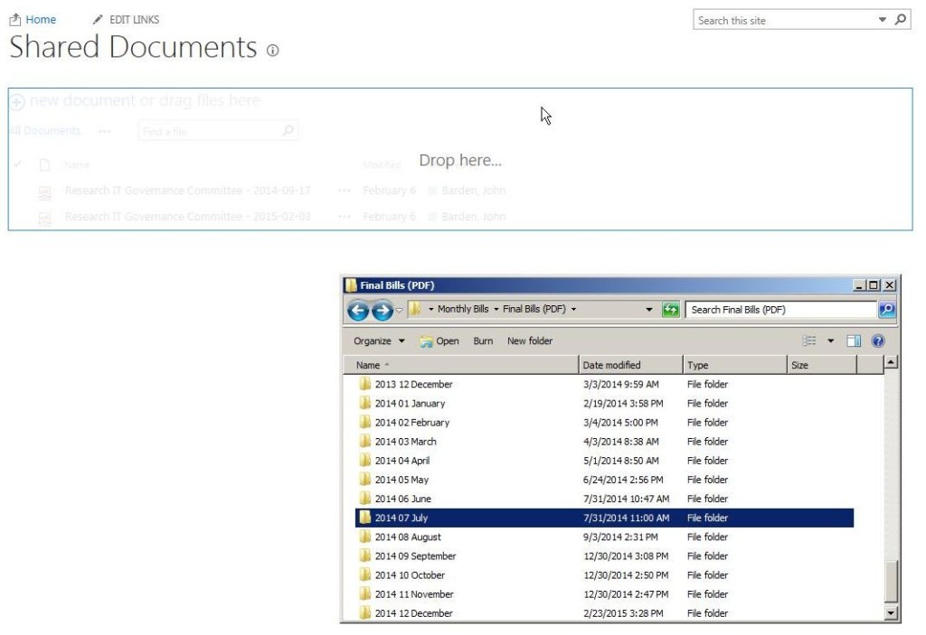 SharePoint screenshot