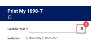 3. To select the calendar year, click the 'More' icon in the 'Calendar Year' field