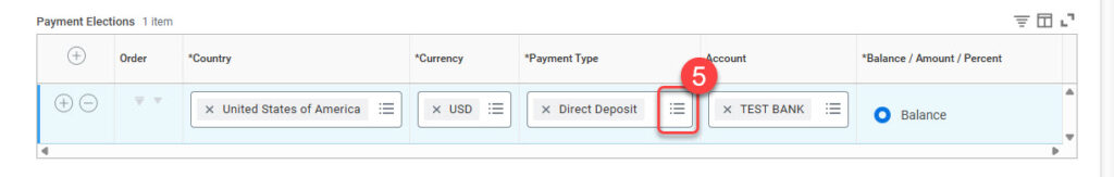 Click the More Icon to update the Payment Type