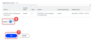 Click on the Confirm checkbox and then click OK to complete.