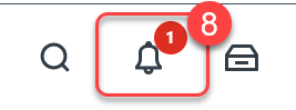 8. To view your 1098-T, click the 'Notifications' bell in the top-right corner.