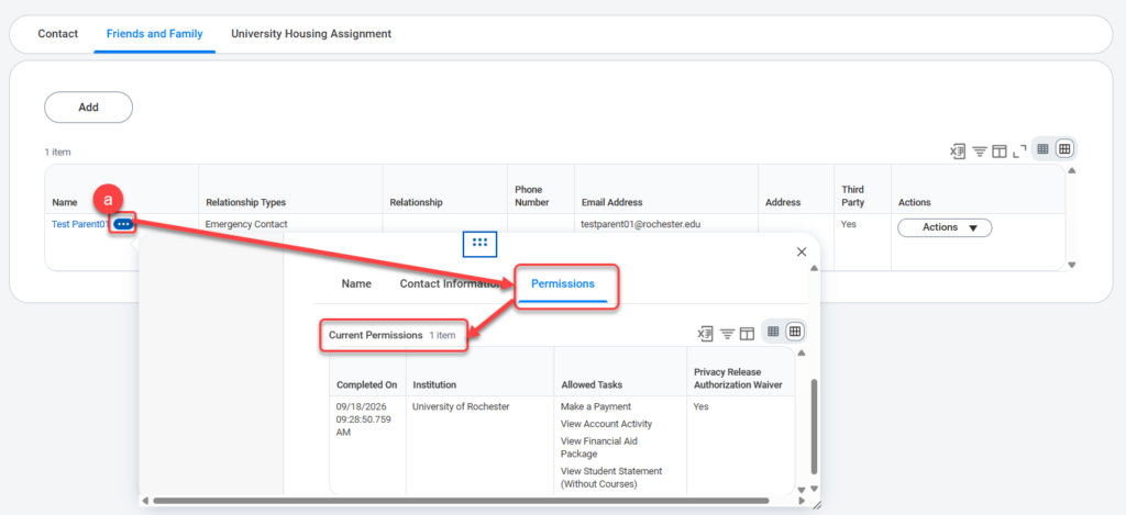 a-Use the related actions button next to your Third Party's name to confirm changes to permissions.