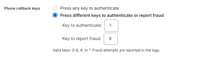 Duo Call-back keys