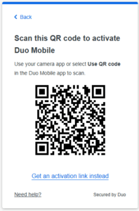 Duo QR code