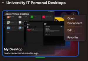 Screenshot of Move data to and from AVD Personal Desktop initial window.