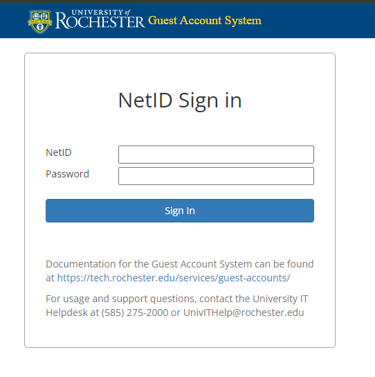 Old NetID Login