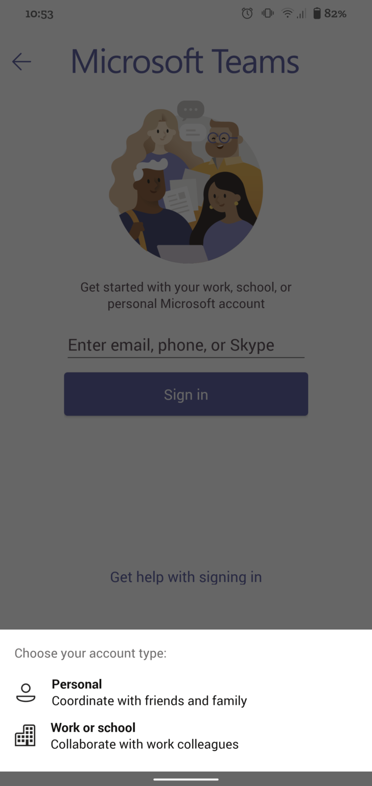 download microsoft teams for android