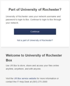 Urmc Box Login
