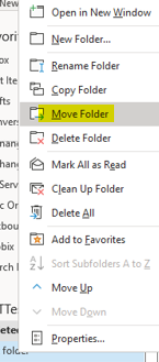 Move PST Folder